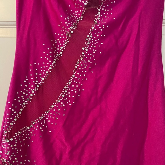 Strapless Bodycon Exotic Dancewear Party Dress - Picture 4 of 5